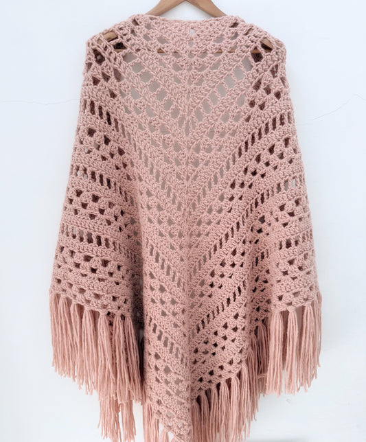 FLOW — Candy Pink Alpaca Shawl
