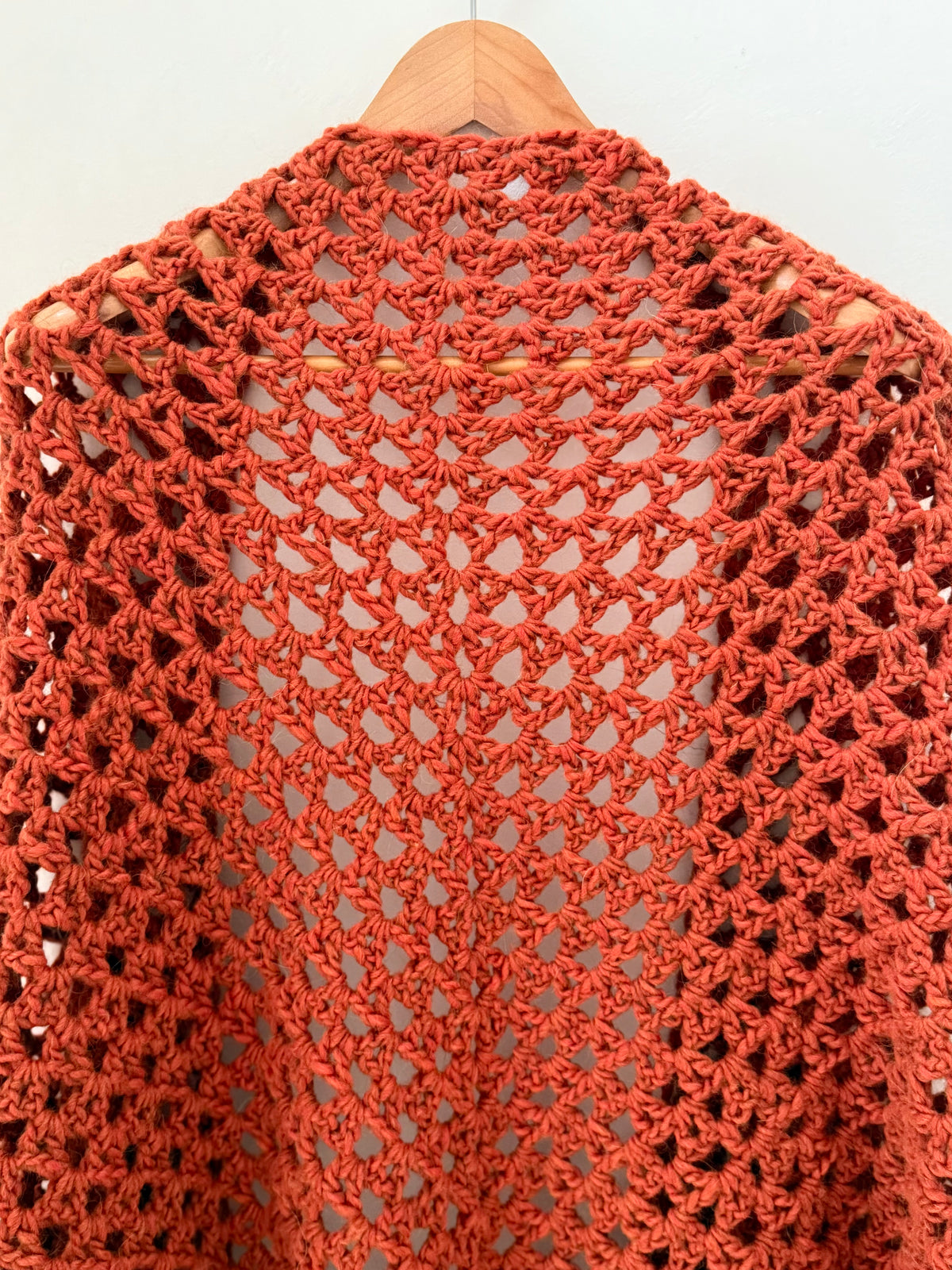 FLOW — Pumpkin Orange Alpaca Shawl
